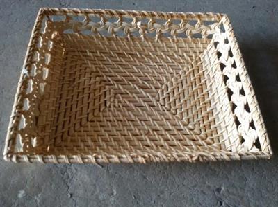 Cesto rattan rettangolare  31x26x6h  120008000