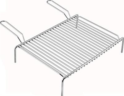 Graticola cromata PESANTE cm.40x60 2 manici con piedi 426