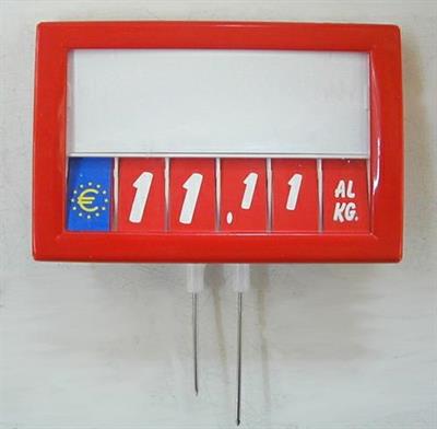 Segnaprezzo IPER mm.90x60 mazzetta prezzo e targa giallo