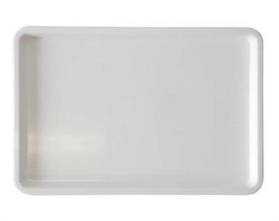 Piatto rettangolare cm.25x37 in PMMA bianco