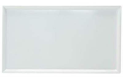 Piatto rettangolare in polistirene 23x42