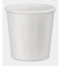 Bicchiere Aromateca Caffeino bianco 9,5cl