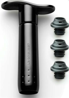 Pompetta aspira aria WA-137 alluminio satinato con 3 tappi