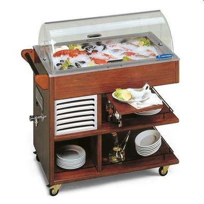 Carrettino Fish refrigerato -1°C a 0°C da mm.1008x555x1066h