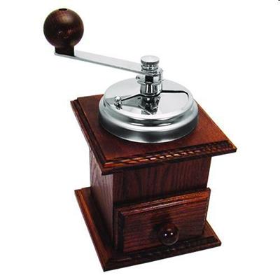 Macinacaffé legno con cassetto colore noce o naturale