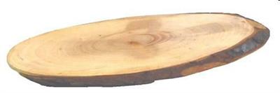 Tagliere ovale cm.55x20x2,0h legno d'Ontano con corteccia