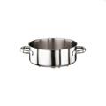 Casseruola inox 2 manici bassa d.20,0cm h.7,5cm lt.2,5  11009-20