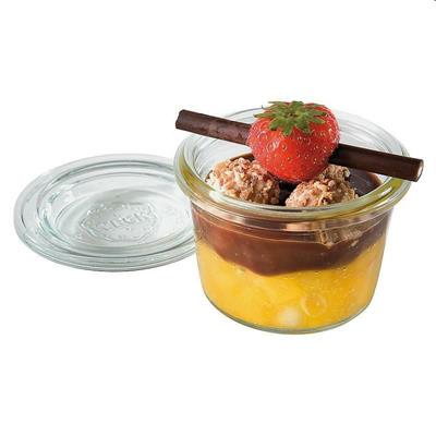 Vasetto vetro ml.80 con coperchio d.60mm h.5,5cm