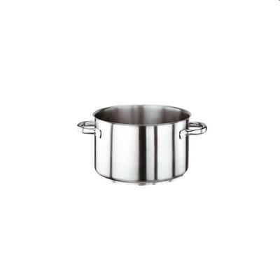 Casseruola inox 2 manici alta d.20,0cm h.12,0cm lt.3,8  11007-20