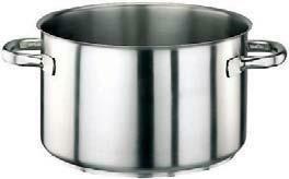 Casseruola inox 2 manici alta d.16,0cm h.9,5cm lt.1,9  11007-16