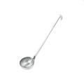 Mestolo inox unipezzo forato d.9,0cm L.33,0cm lt.0,20