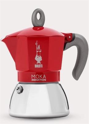 Moka Induction 2 tazze colore rossa