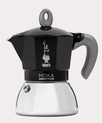 Moka Induction 4 tazze colore nera