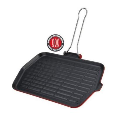 Bistecchiera rigata in ghisa smaltata Dietella cm.23x36