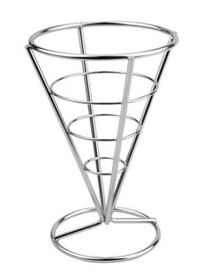 Mini cestino inox per fritture conico d.10hx15h.