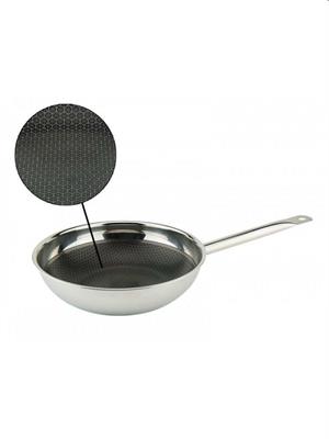 Padella inox 1 manico Wok Ax Active d.32,0cm triplo strato