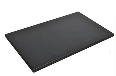 Tagliere polietilene cm.25x15x1,5h nero   PPN2515