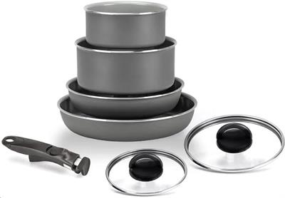 Batteria pentole alluminio 6pz + 1 manico per induzione