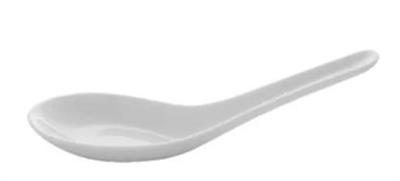 Cucchiaio cinese cm.12x24 porcellana bianca  FF.037