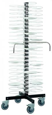 Carrello portapiatti da d.23cm a d.31cm numero totale 96 pz.