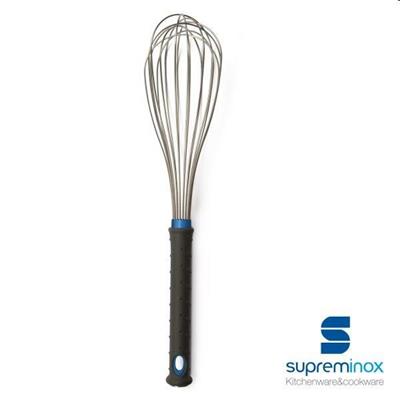 Frusta inox L.35,0cm con manico in fibra di vetro